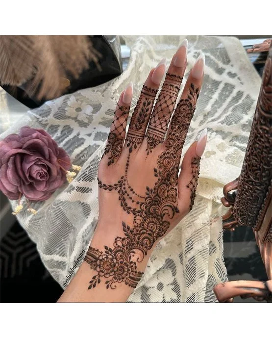 Lotus And Jasmine Creative Back Hand Mehndi Design Harmony Lotus And Jasmine Creative Back Hand Mehndi Design Harmony